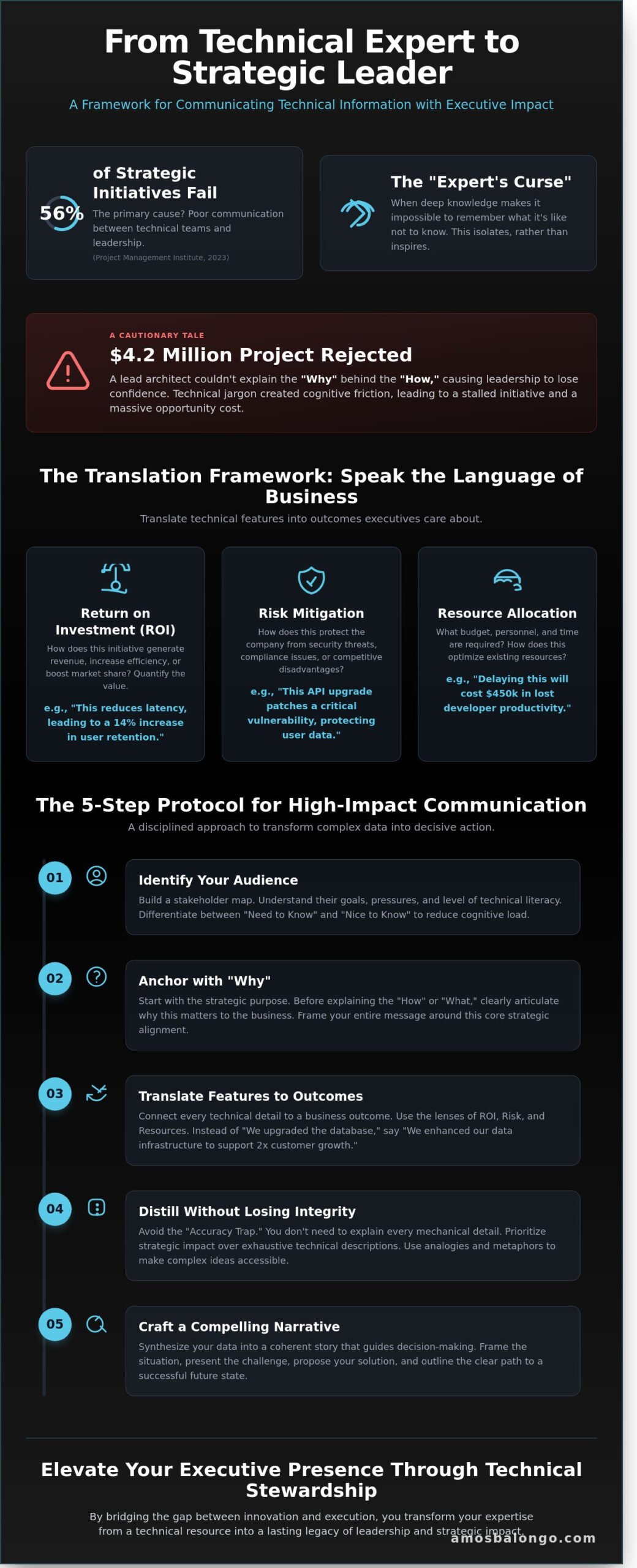 Communicating Technical Information: A Leader’s Guide to Distilling Complexity into Influence - Infographic