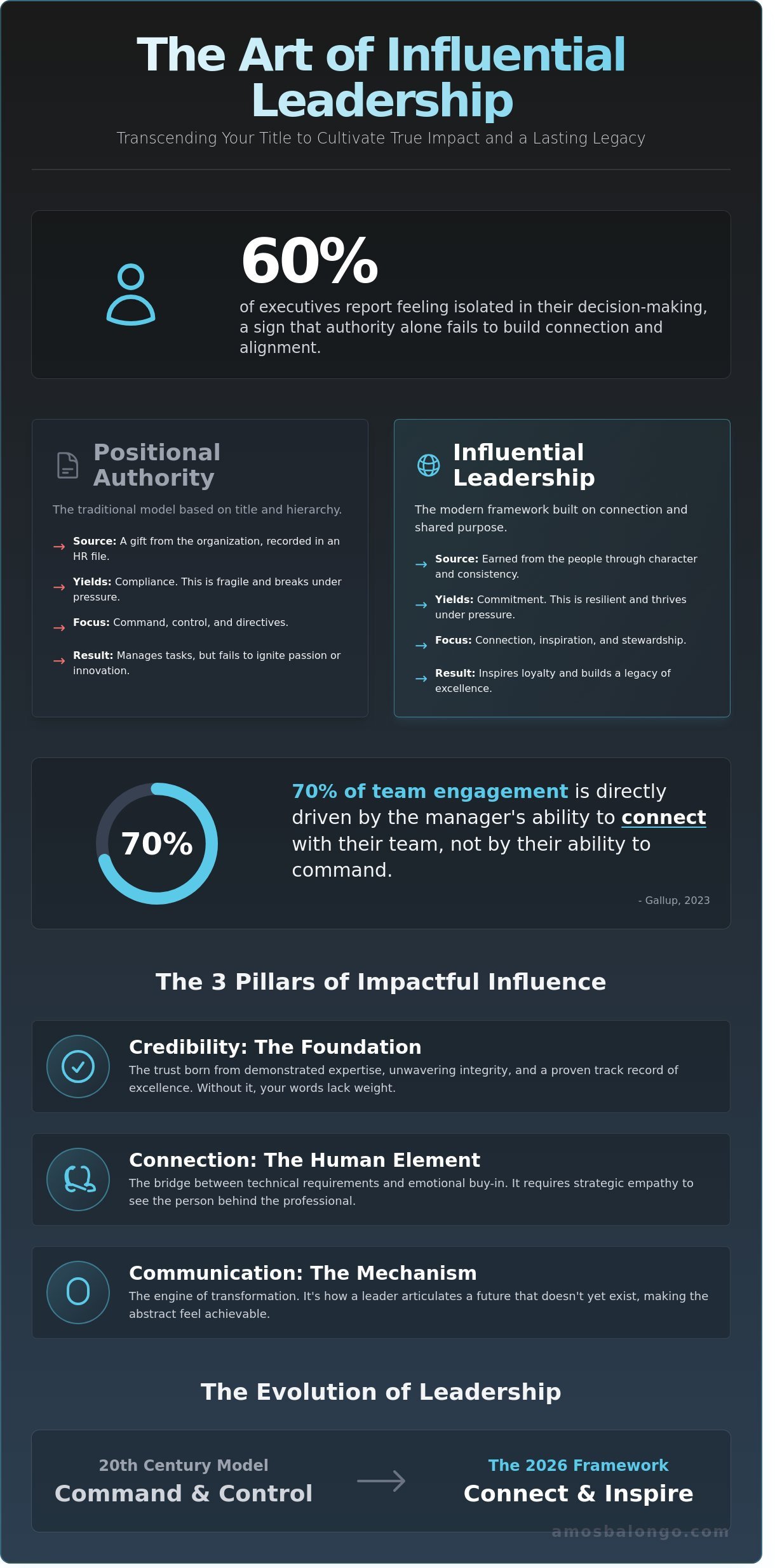 Influential Leadership: The Executive Guide to Impact Beyond Authority - Infographic